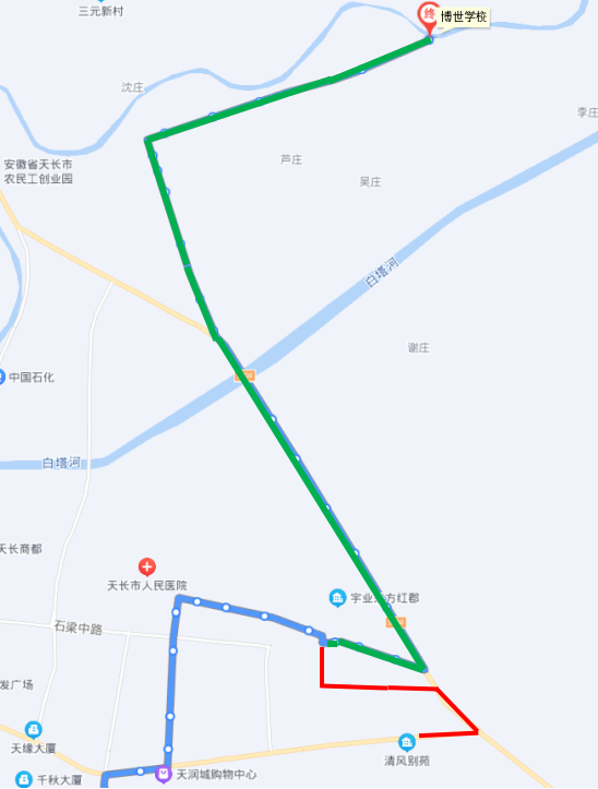 公交6路线调整新增公交7路线